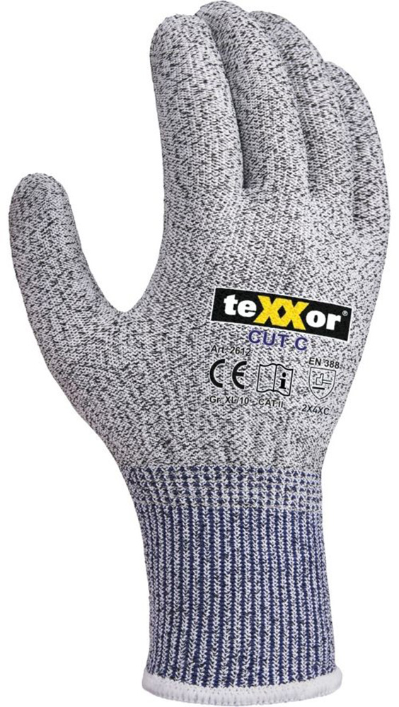 teXXorSchnittschutz-StrickhandschuheCutCOhneBeschicht12Paar2612