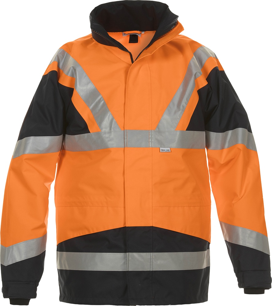 HydrowearArbeitsjackeWarnschutz-FleecejackePlutojacketNeonorangeDunkelblau-3XL