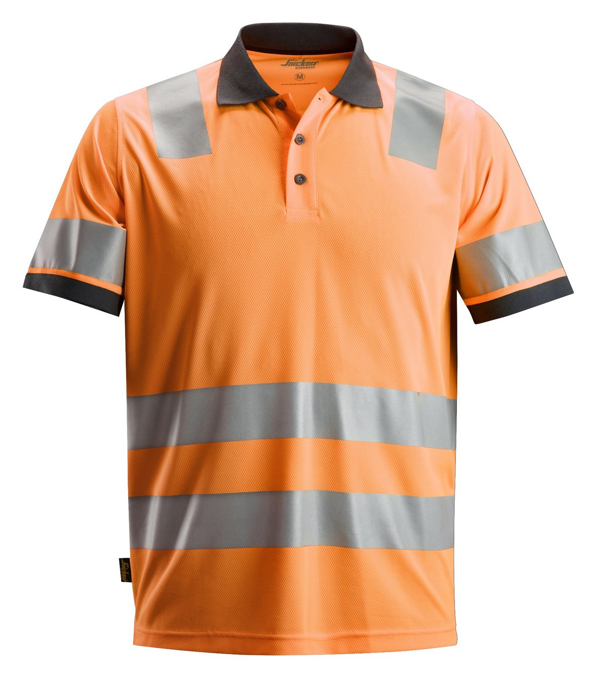 SnickersAllroundWorkHi-VisPoloShirtKl2EN20471High-VisOrange