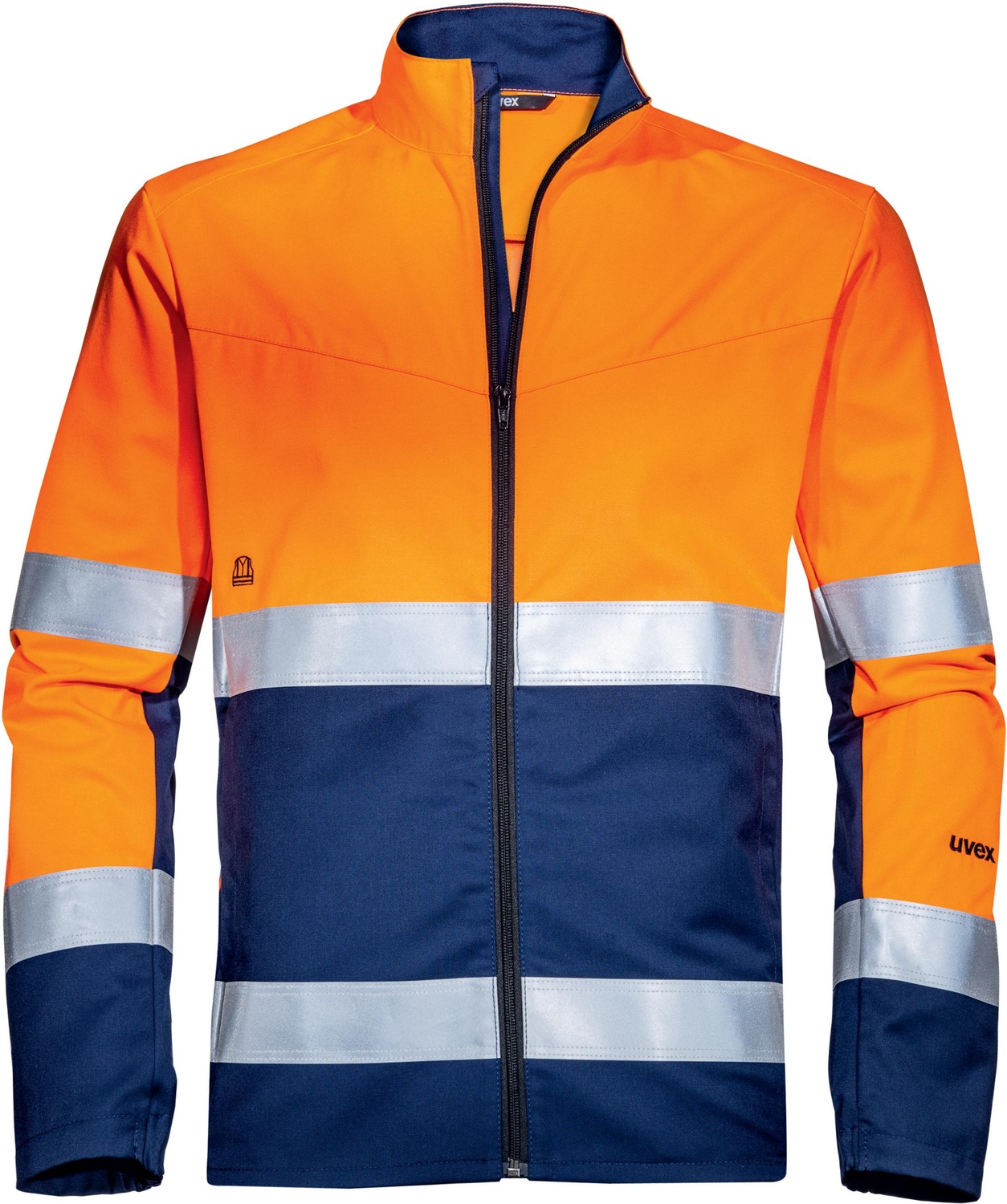 UvexArbeitsjackeConstructionOrangeBlauWarnorange88265