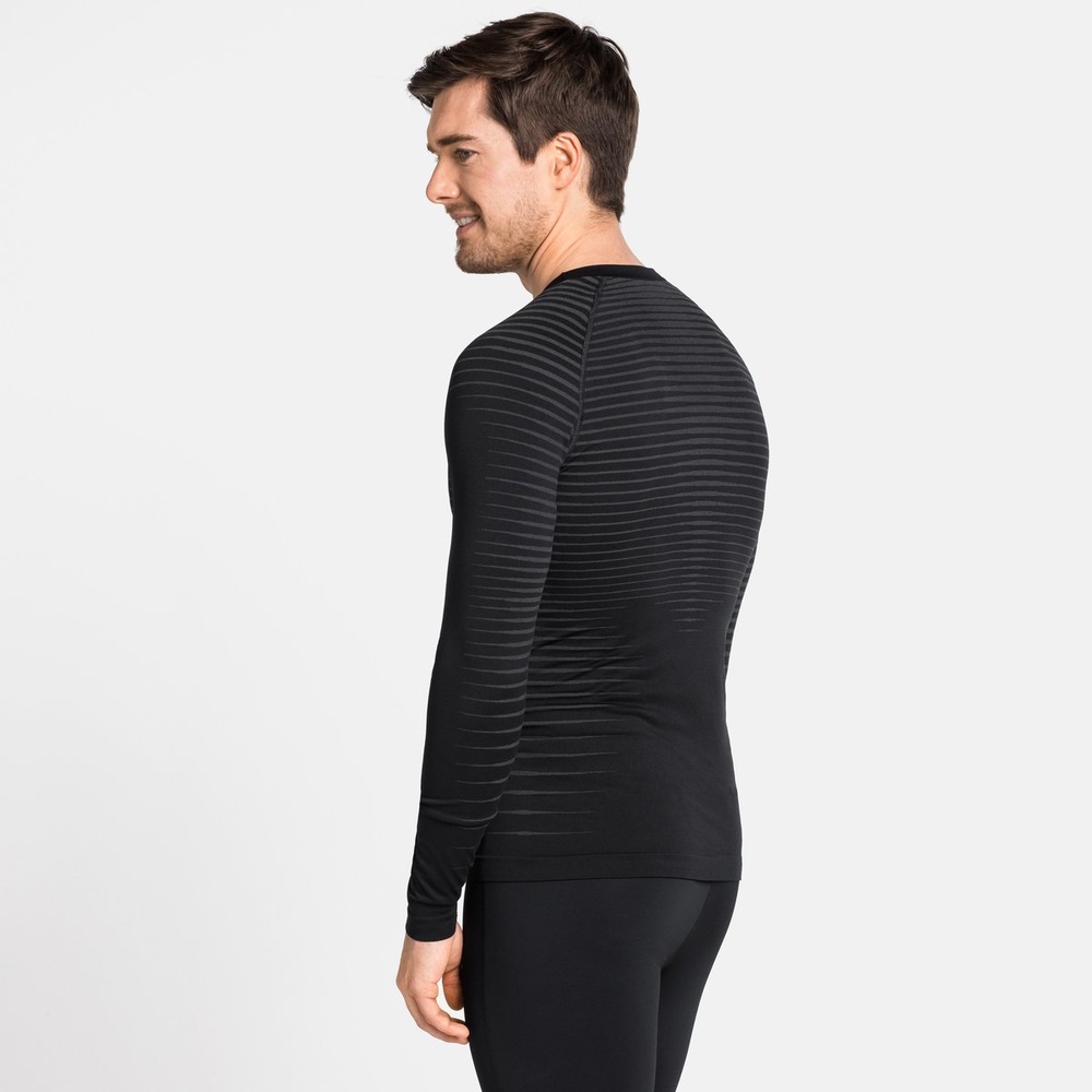 OdloSuwTopCrewNeckLong-SleevePerformanceLight188142Black-S