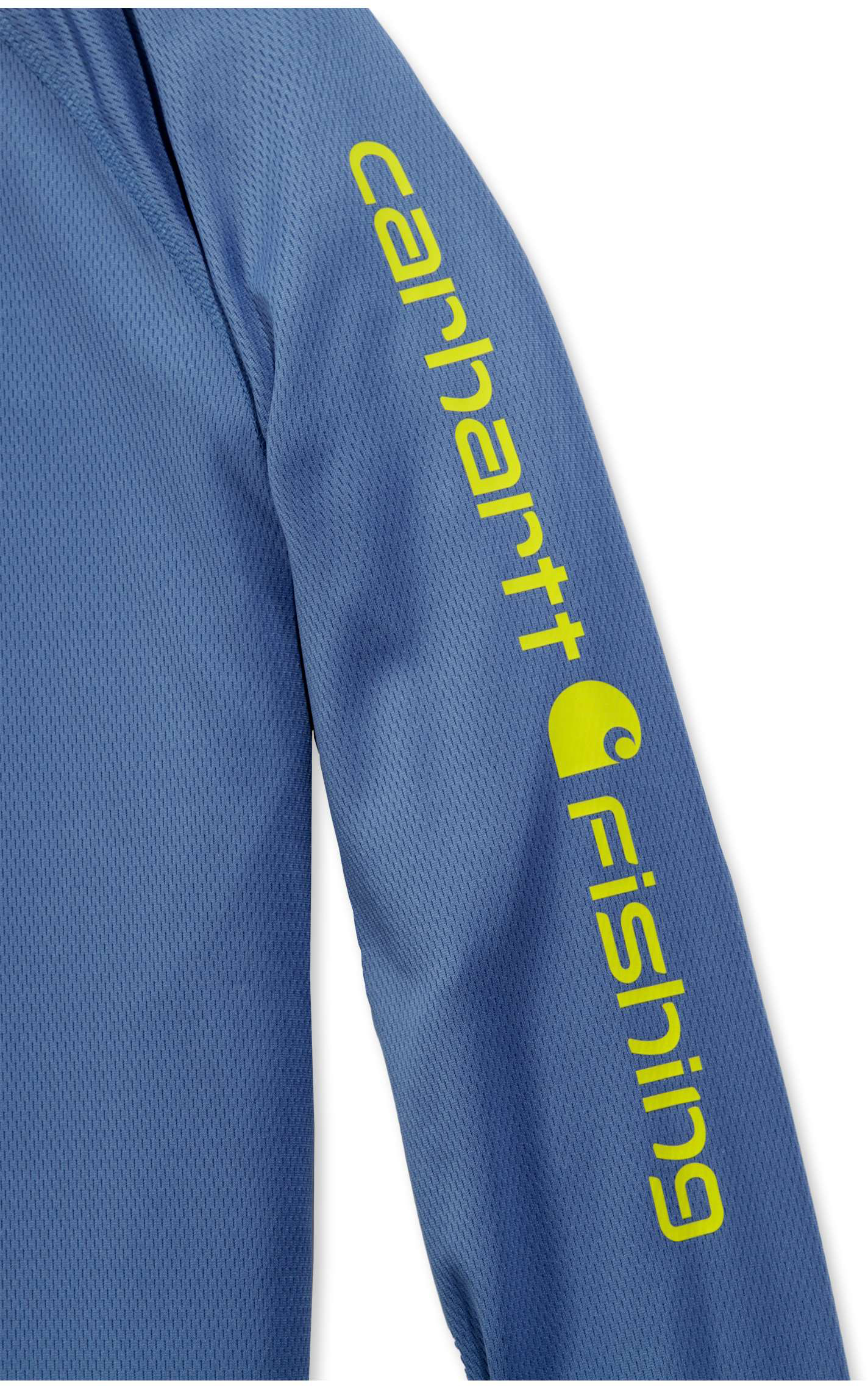 CarharttHerrenT-ShirtFishingHoodedT-ShirtLSInfBlueHeather