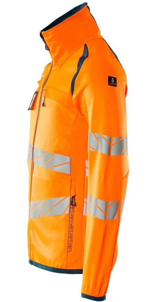 MascotFleecepullovermitReiverschlussAccelerateSafe19103-315Hi-visOrangeDunkelpetroleum-XXL
