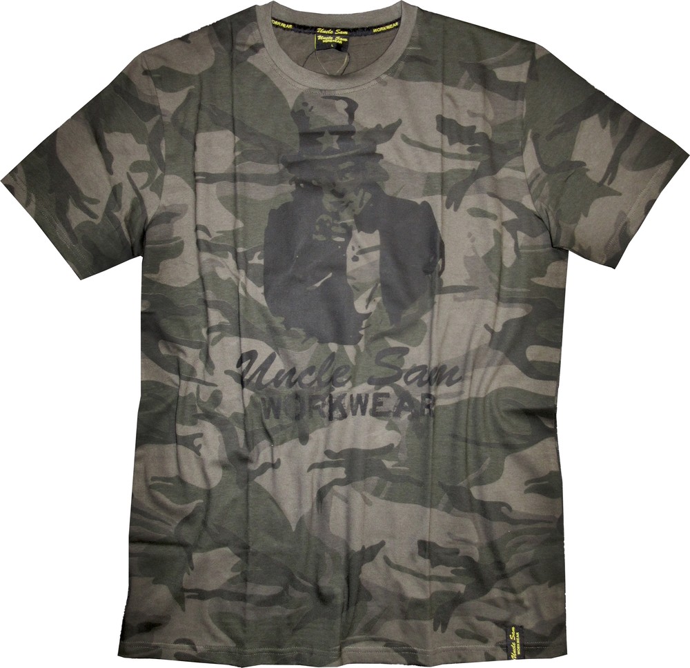 UncleSamT-ShirtOlivCamouflageSchwarz