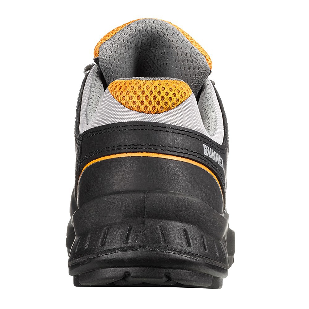 RUNNEXS3-SicherheitshalbschuhTeamStarSchwarzOrange