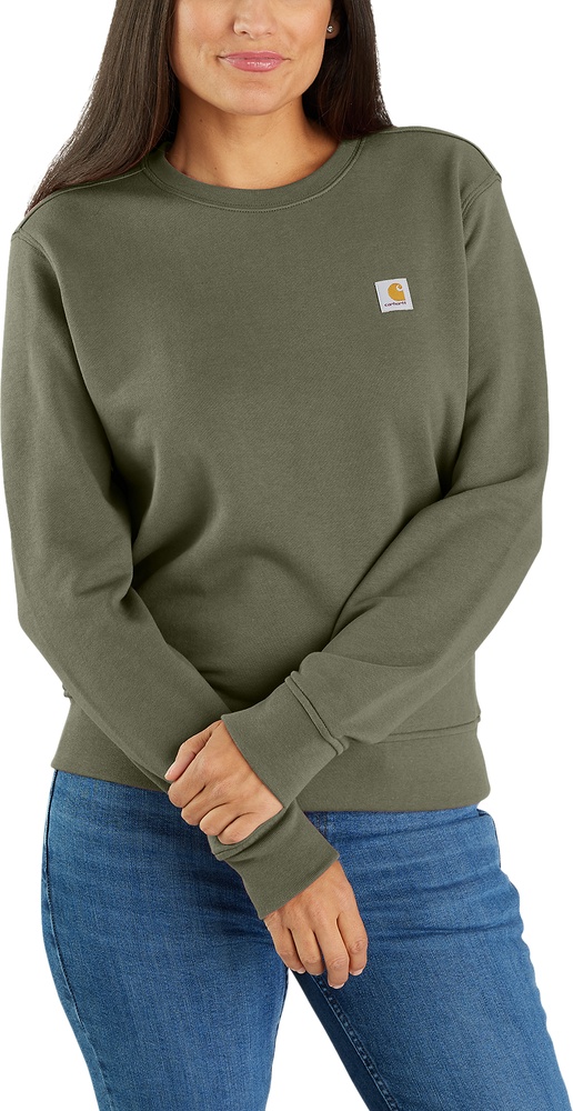 CarharttDamenFrenchTerryCrewneckSweatshirt106179DustyOlive-M