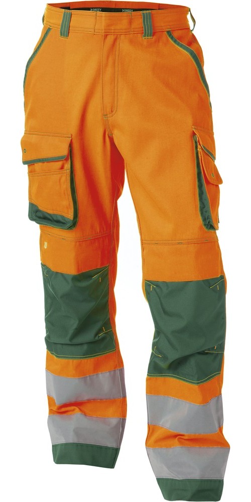 DassyWarnschutzhosemitKniepolstertaschenChicagoPESCO74NeonorangeFlaschengrn
