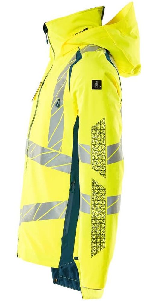 MascotHardShellJackeAccelerateSafe19001-449Hi-visGelbDunkelpetroleum-XXL