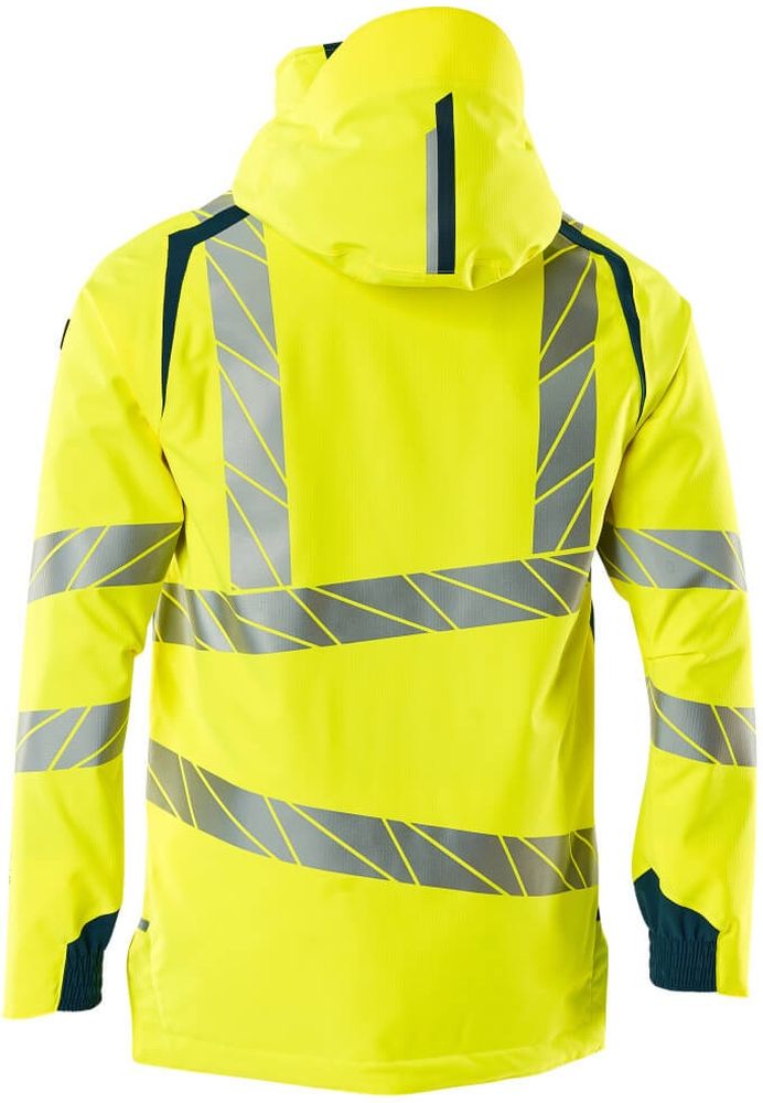 MascotHardShellJackeAccelerateSafe19001-449Hi-visGelbDunkelpetroleum-XXL