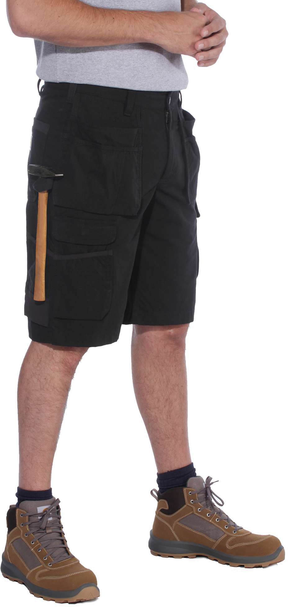 CarharttHerrenShortsSteelMultipocketShortBlack