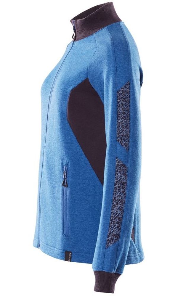 MascotDamenSweatshirtmitReiverschlussAccelerate18494-962AzurblauSchwarzblau-XXL