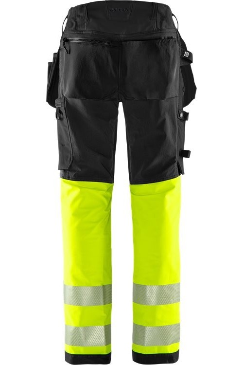 FristadsHighVisGreenHandwerkerStretchhoseKl12643GSTPWarnschutz-GelbSchwarz