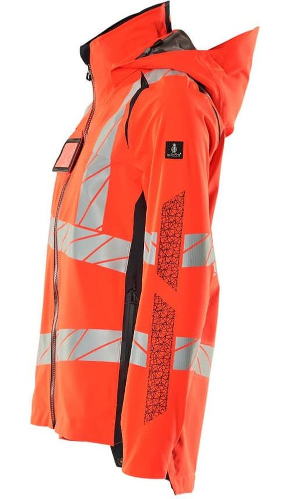 MascotDamenHardShellJackeAccelerateSafe19011-449Hi-visRotSchwarzblau-XXL