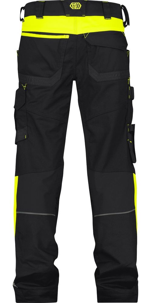 DassyBundhoseStretch-ArbeitshoseMitKniepolstertaschenCantonSchwarzNeongelb-42