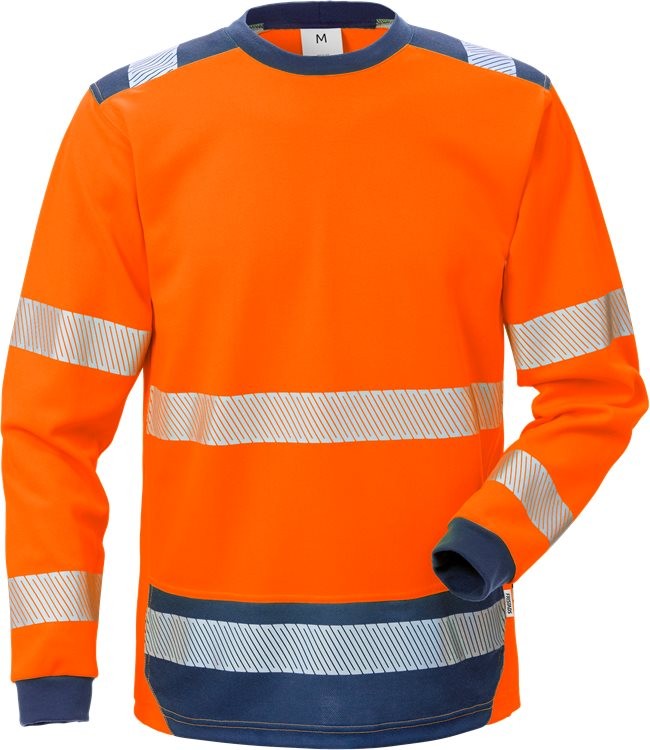 FristadsWarnschutzT-ShirtHighVisT-ShirtLangarmKL37724THVWarnschutz-OrangeMarine