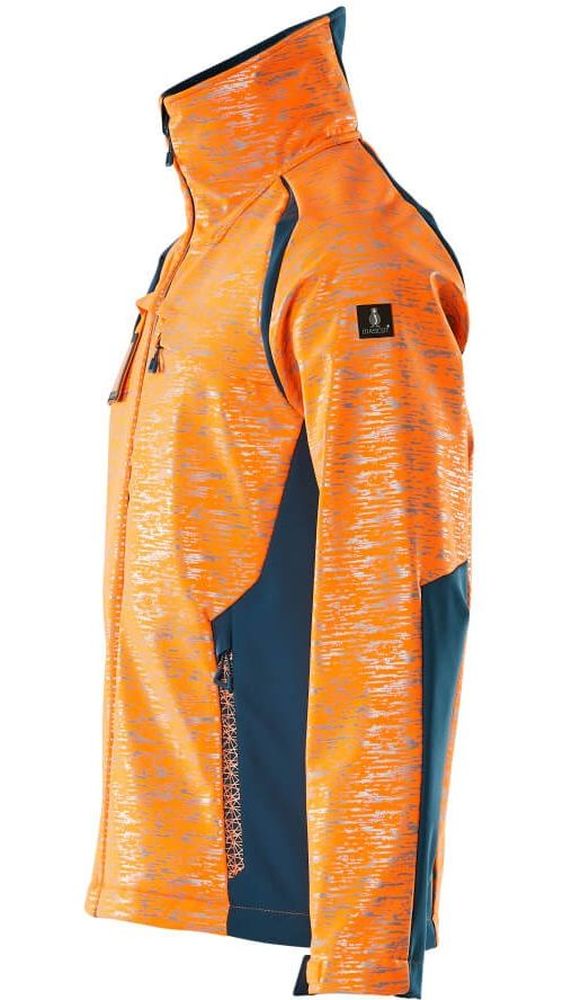 MascotSoftshellJackeAccelerateSafe19202-291Hi-visOrangeDunkelpetroleum-XXL