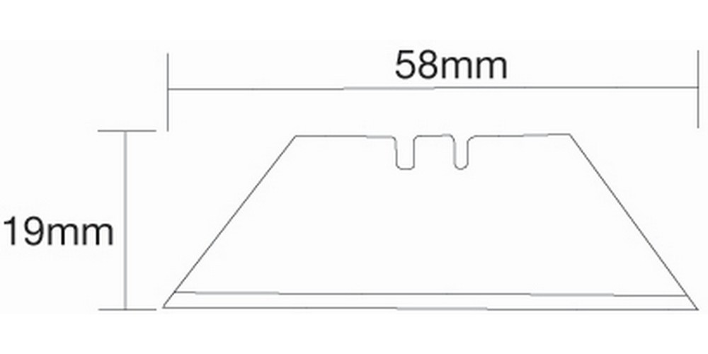 SilverlineTrennwerkzeugTrapezklingenfrTeppichmesser06mm10er-Pckg