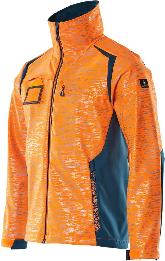 MascotSoftshellJackeAccelerateSafe19202-291Hi-visOrangeDunkelpetroleum-XXL