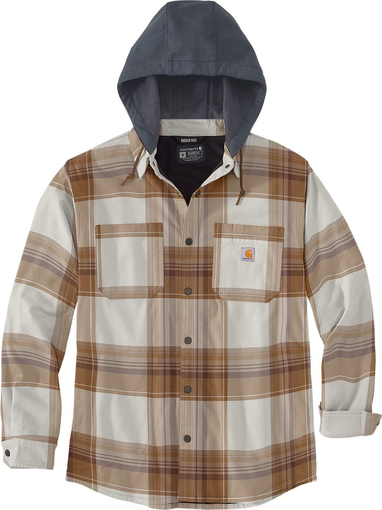 CarharttJackeFlannelSherpa-LinedShirtJacCarharttBrown