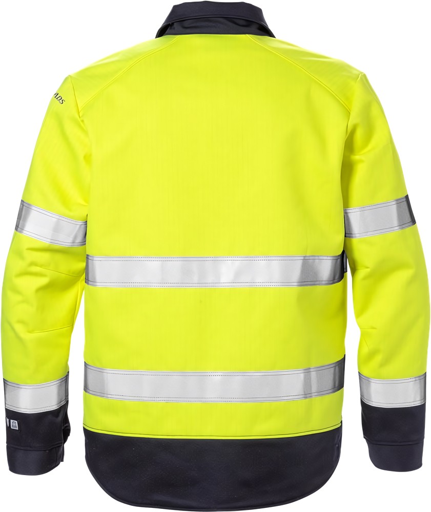 FristadsFlameHighVisJackeKl34584FLAMWarnschutz-GelbMarine