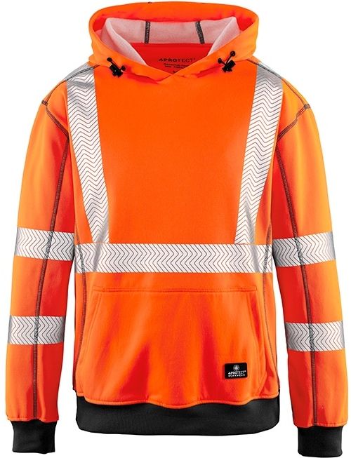 4PROTECTWarnschutzHoodiePortland3445Leuchtorange-XS