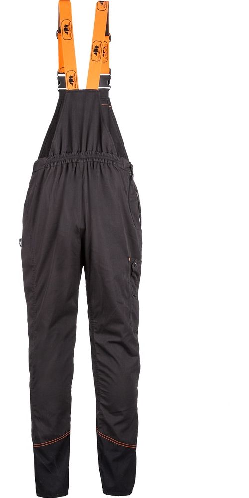 SIPOverallSchnittschutzlatzhoseKlasse1TypA1RG1AnthrazitgrauSchwarzNeonorange-XS