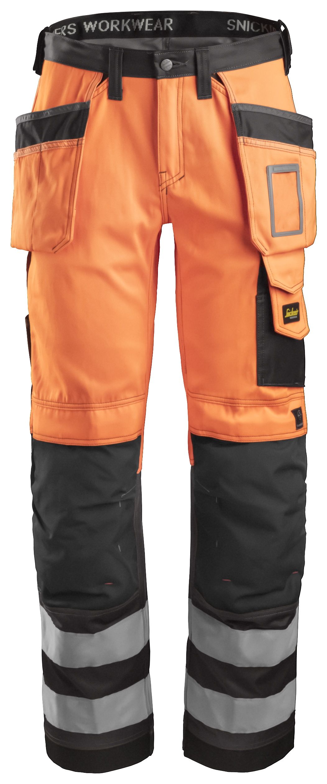 SnickersHi-VisArbeitshosemHolstertaschenKl2EN1440420471HV-Orange-Anthrazit