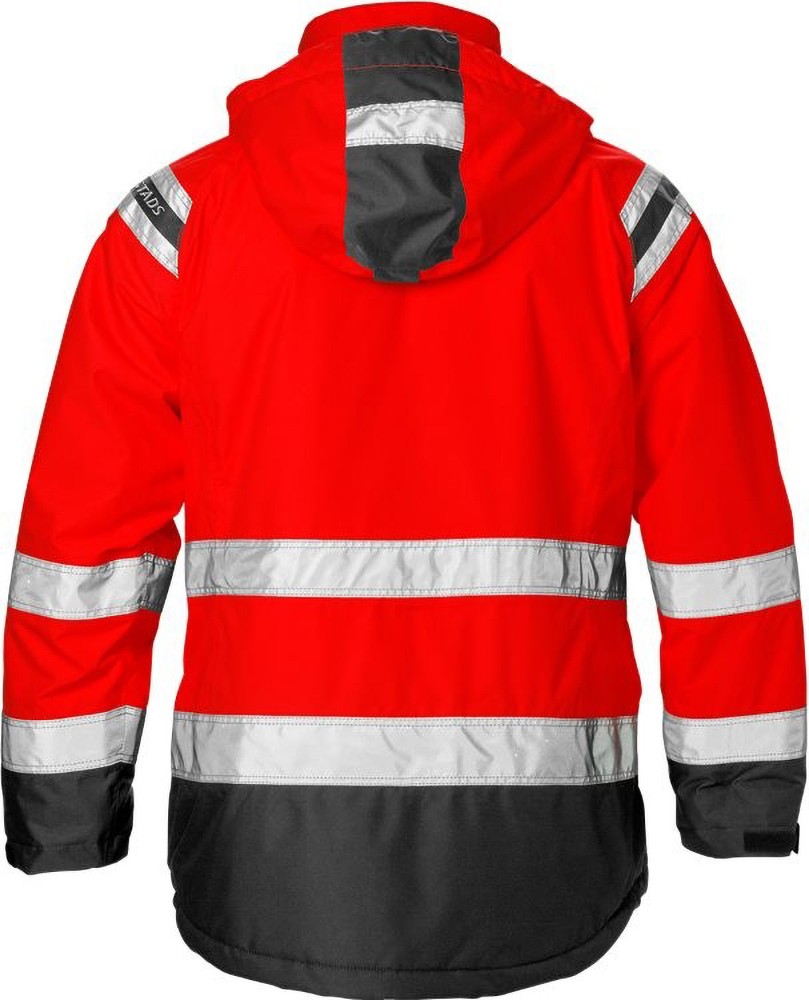 FristadsHighVisAirtechWinterjackeDamenKl34037GTTWarnschutz-RotSchwarz-S