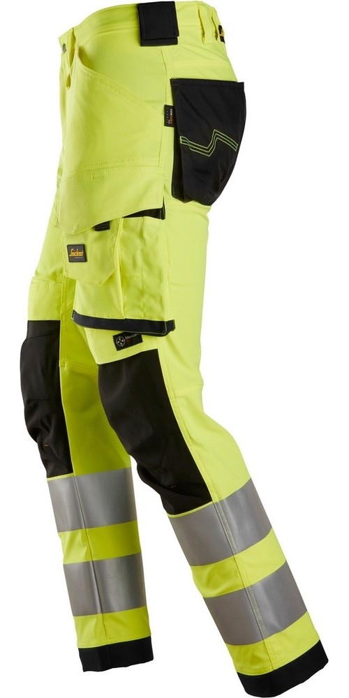 SnickersWorkwearHigh-VisStretchArbeitshoseKlasse2High-VisGelbScharz