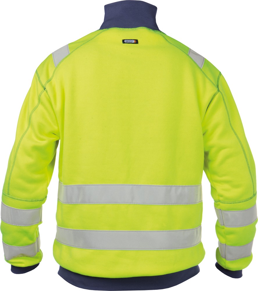 DassyWarnschutzSweatshirtDenverPESCO84NeongelbDunkelblau