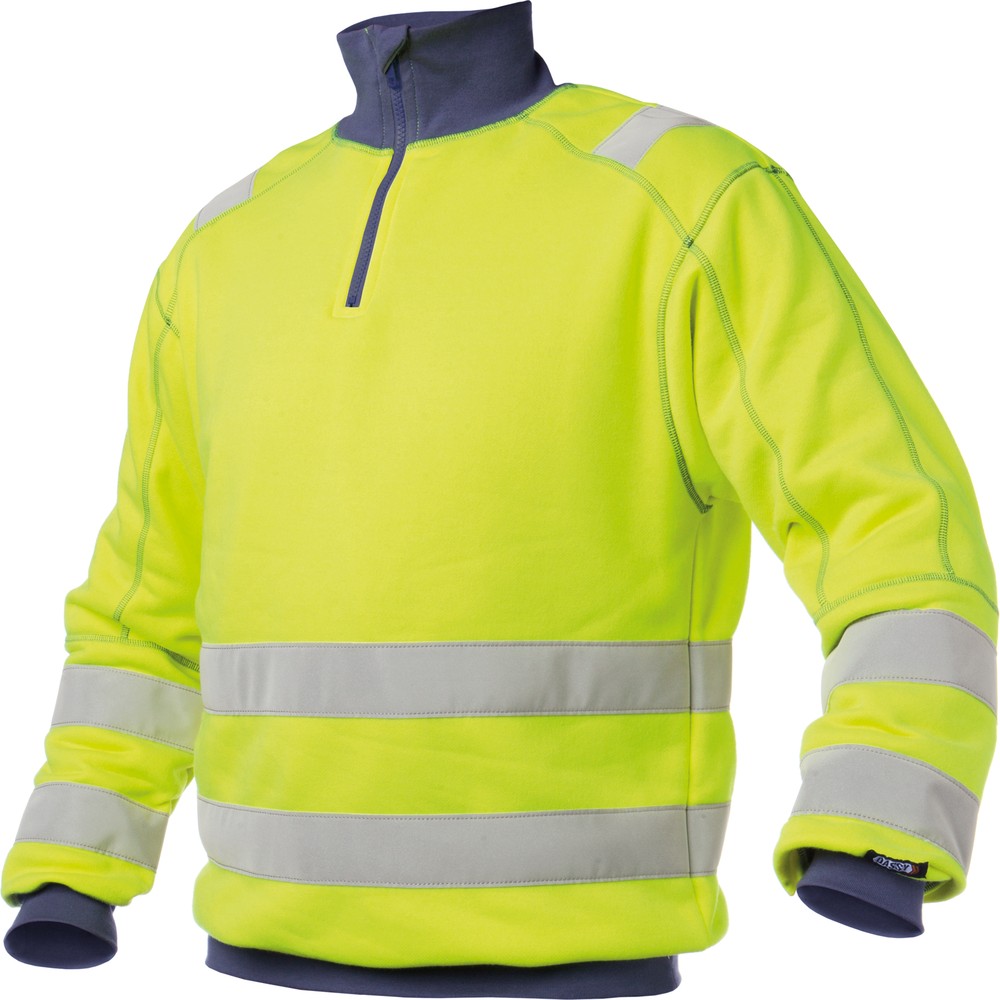 DassyWarnschutzSweatshirtDenverPESCO84NeongelbDunkelblau