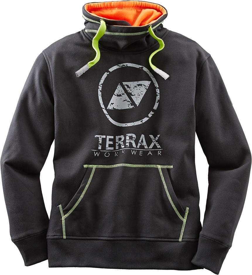 TerraxWorkwearSweatshirtSchwarzLimette