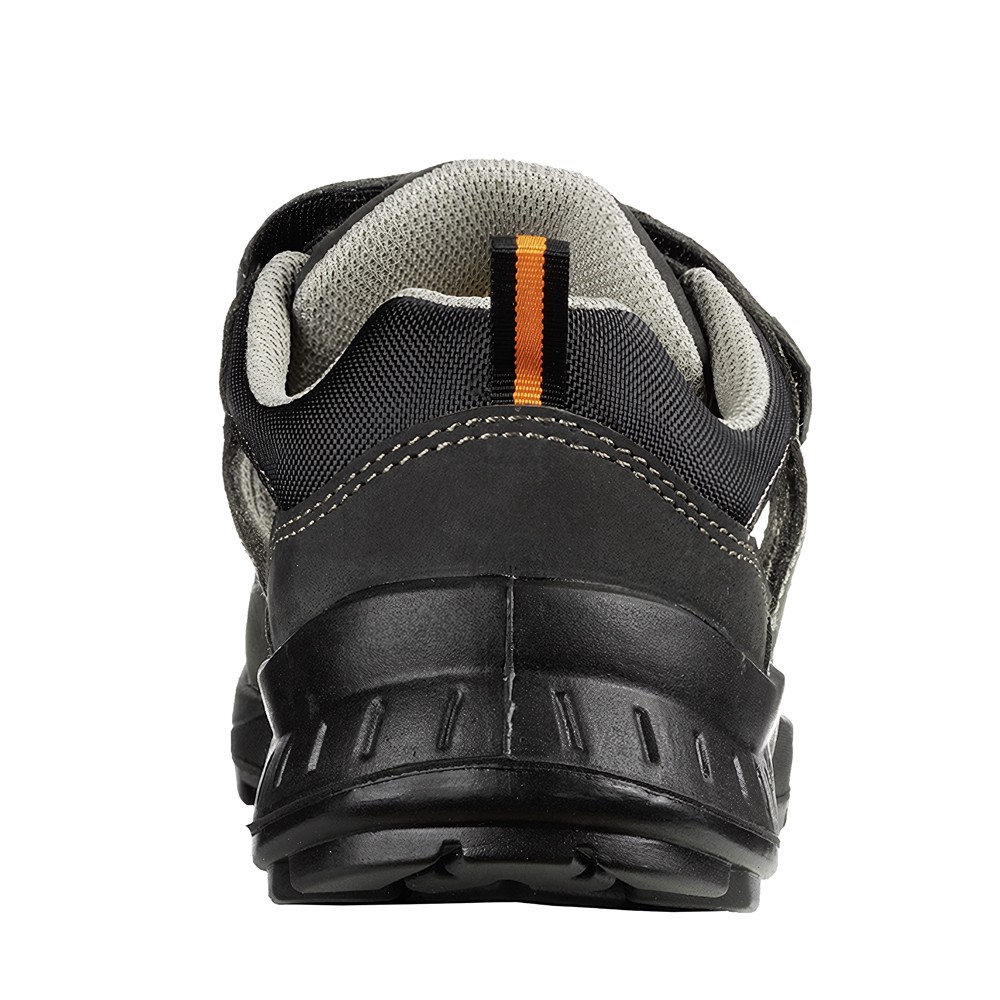 RUNNEXS1-SicherheitsklettsandaleTeamStarSchwarzOrange
