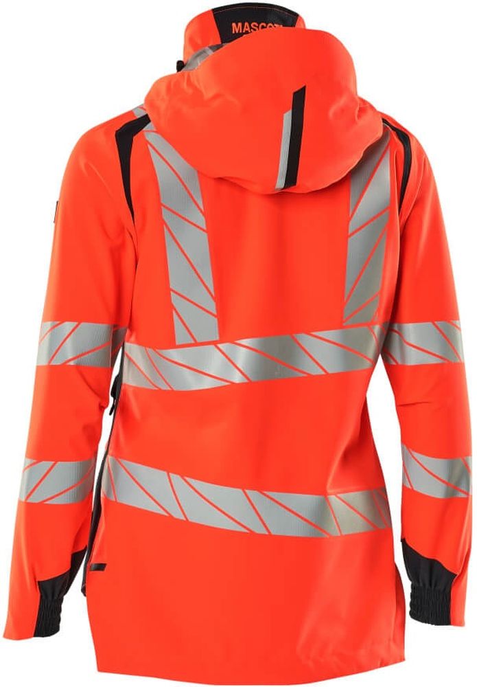 MascotDamenHardShellJackeAccelerateSafe19011-449Hi-visRotSchwarzblau-XXL