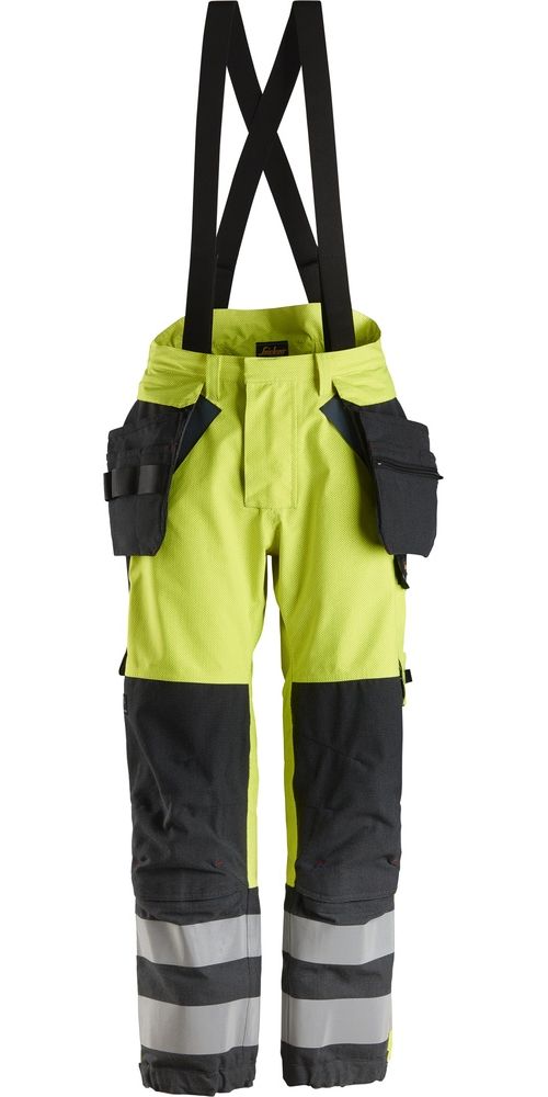 SnickersWorkwearProtecWorkHigh-ViswasserdSoftshellArbeitshoseKl26568Hv-Gelb-Navy-3