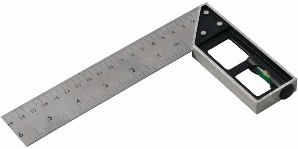 SilverlineMessgerteAnschlag-undGehrungswinkelmitWasserwaage150mm