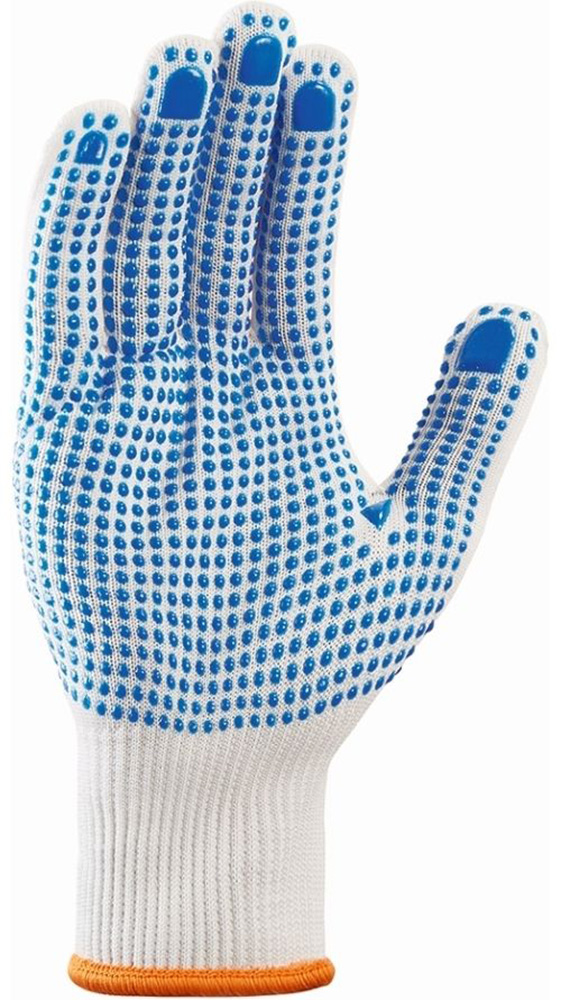 teXXorFeinstrick-HandschuheNylon12Paar1940WeiBlaueNoppen-11