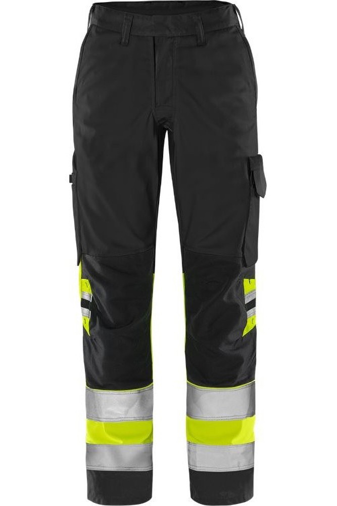 FristadsHighVisGreenHoseDamenKl12652GPLUWarnschutz-GelbSchwarz-34