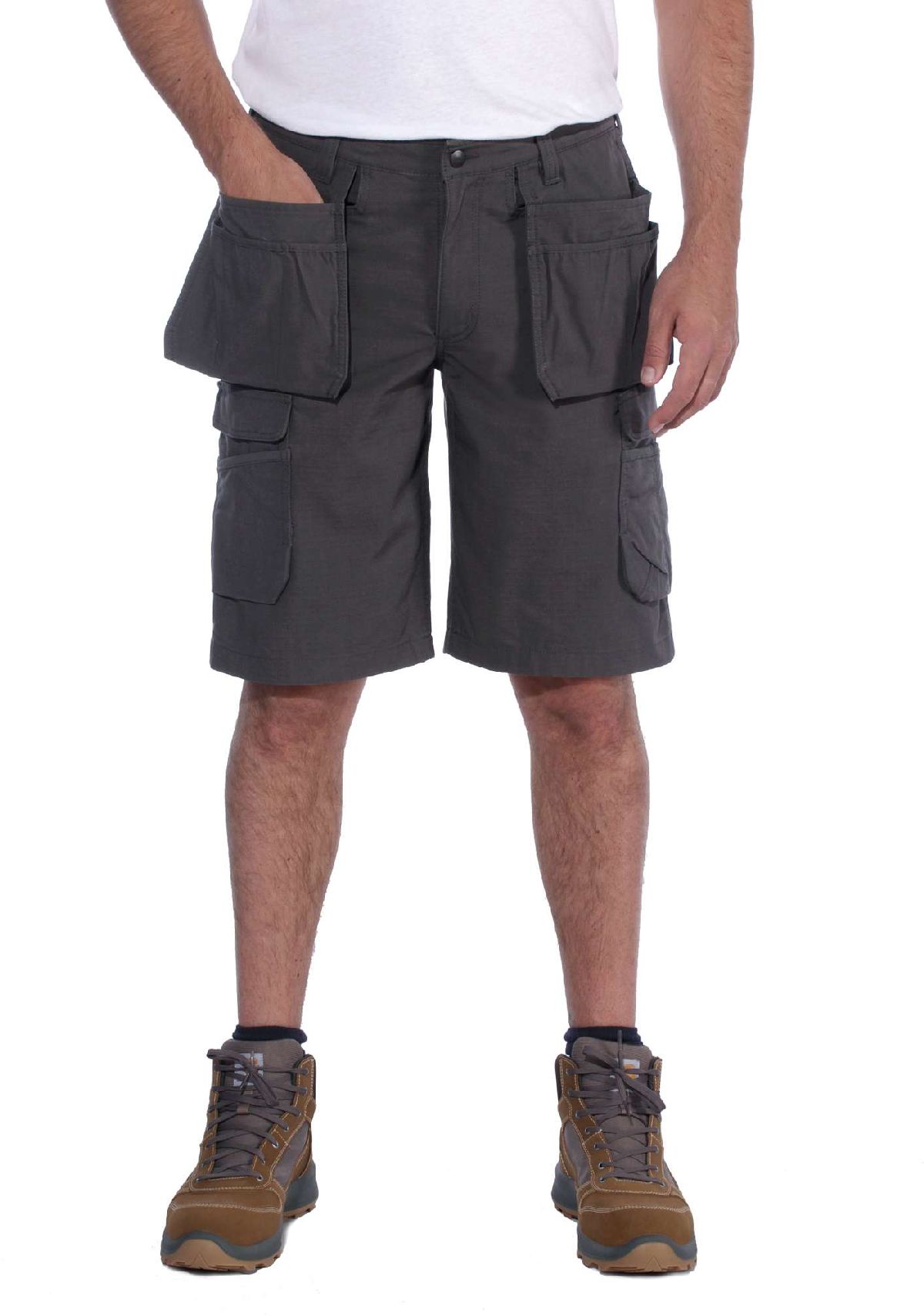 CarharttHerrenShortsSteelMultipocketShortShadow