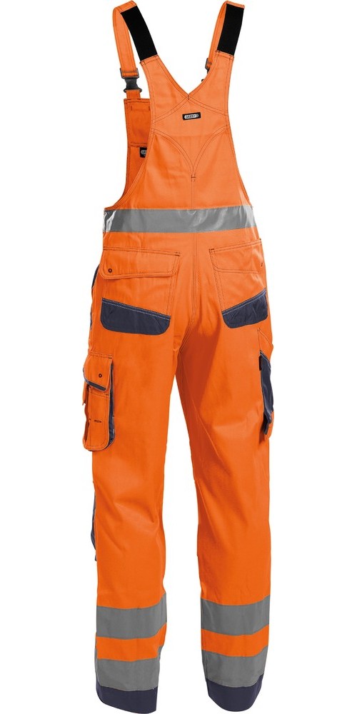DassyWarnschutzLatzhosemitKniepolstertaschenMalmedyPESCO74NeonorangeDunkelblau