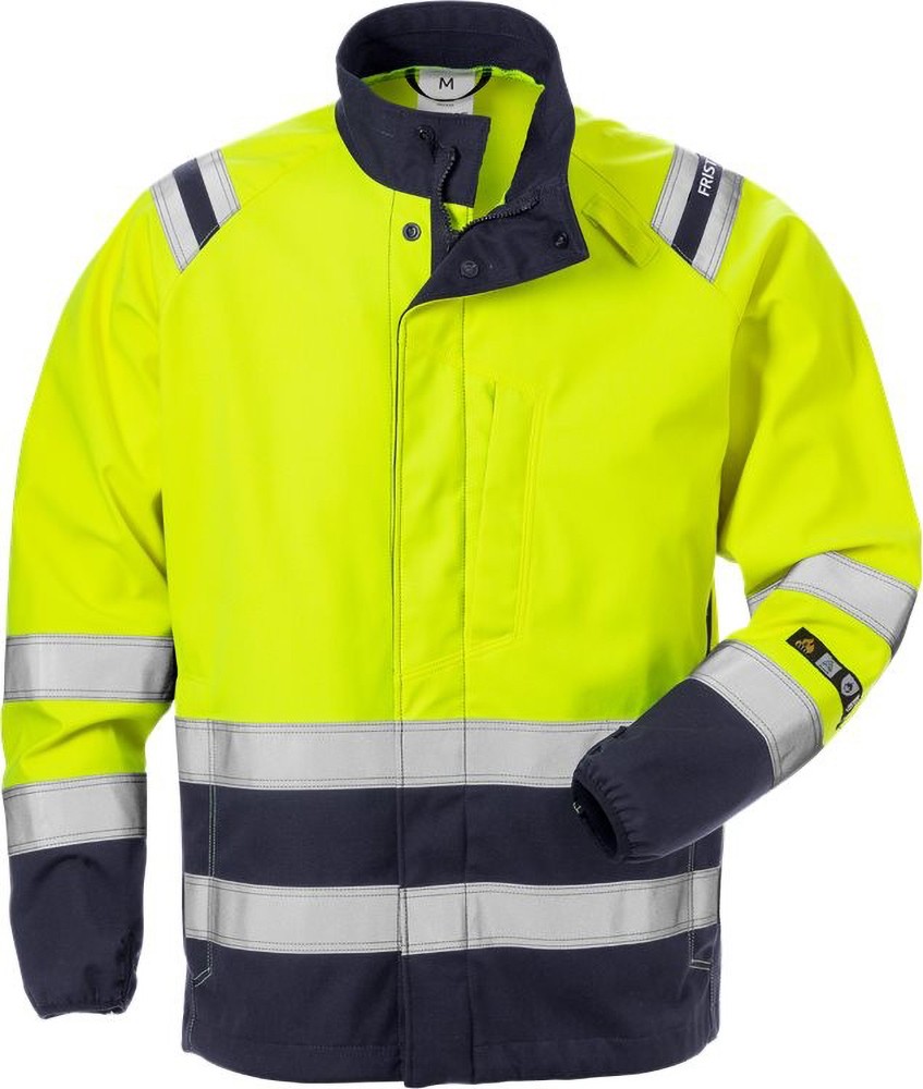 FristadsFlamestatSoftshell-JackeKl34016FSSWarnschutz-GelbMarine-XL