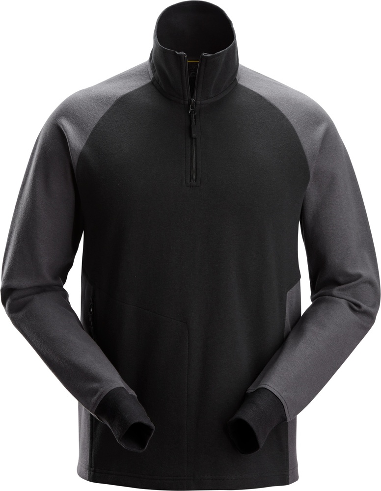SnickersWorkwear2-FarbenHZSweatshirt2841Schw-Stahlg-XS