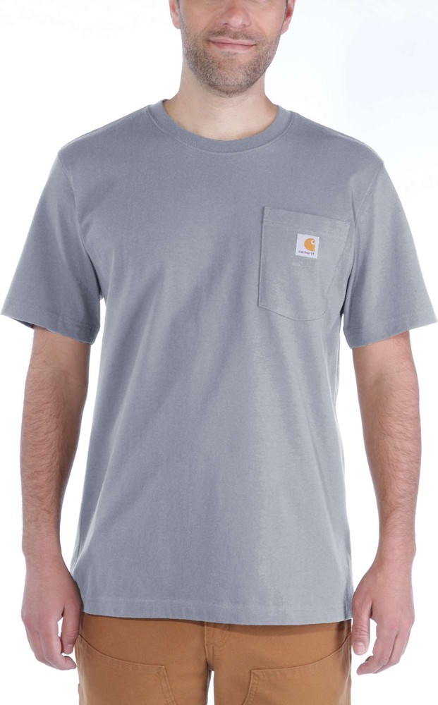 CarharttHerrenT-ShirtWorkwPocketT-ShirtSSHeatherGrey