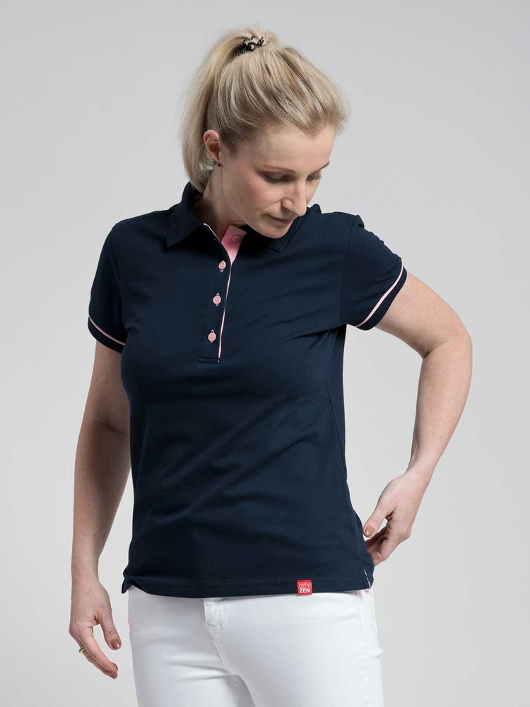 CityZenDamenPoloShirtLotaNavy-S36