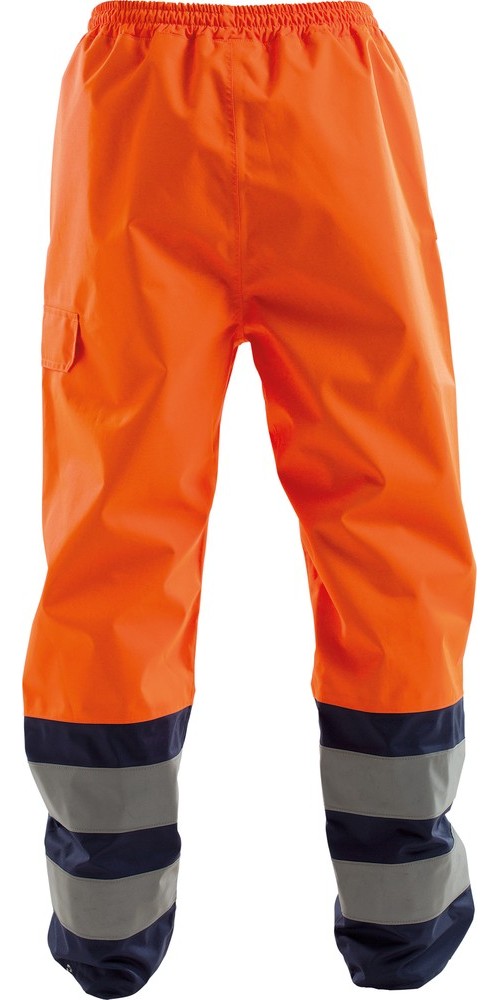 DassyWarnschutz-RegenhoseSolaPES70NeonorangeDunkelblau