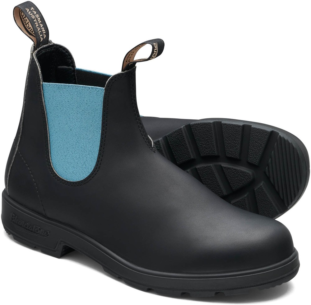 BlundstoneStiefelBoots2207BlackLeatherwithTealElastic500Series