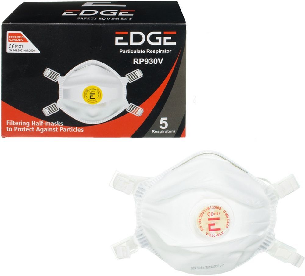 Edge-DynamicSafetyMundschutzEinwegmaskP3mitAusatem-VentilRP930VEdgeCupRP930V