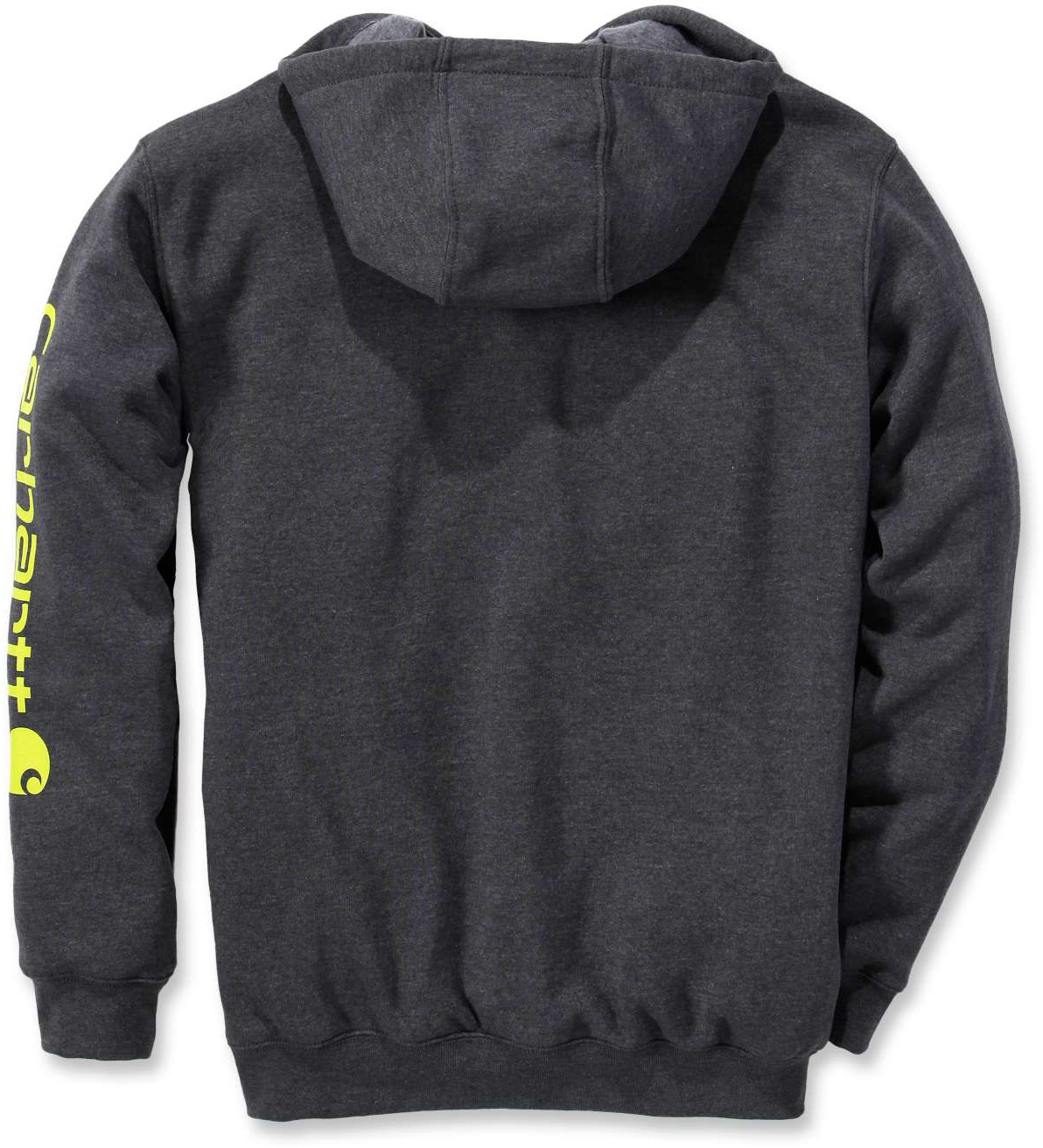 CarharttSweatshirtSleeveLogoHoodedSweatshirtCarbonHeather