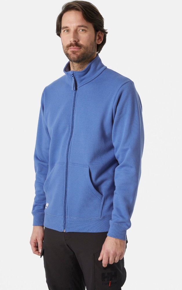 HellyHansenClassicZipSweatshirtStoneBlue-XS