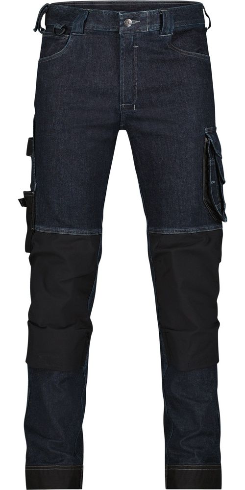 DassyArbeitshoseStretch-ArbeitsjeansmitKniepolstertaschenKyotoCO93JeansblauSchwarz-42